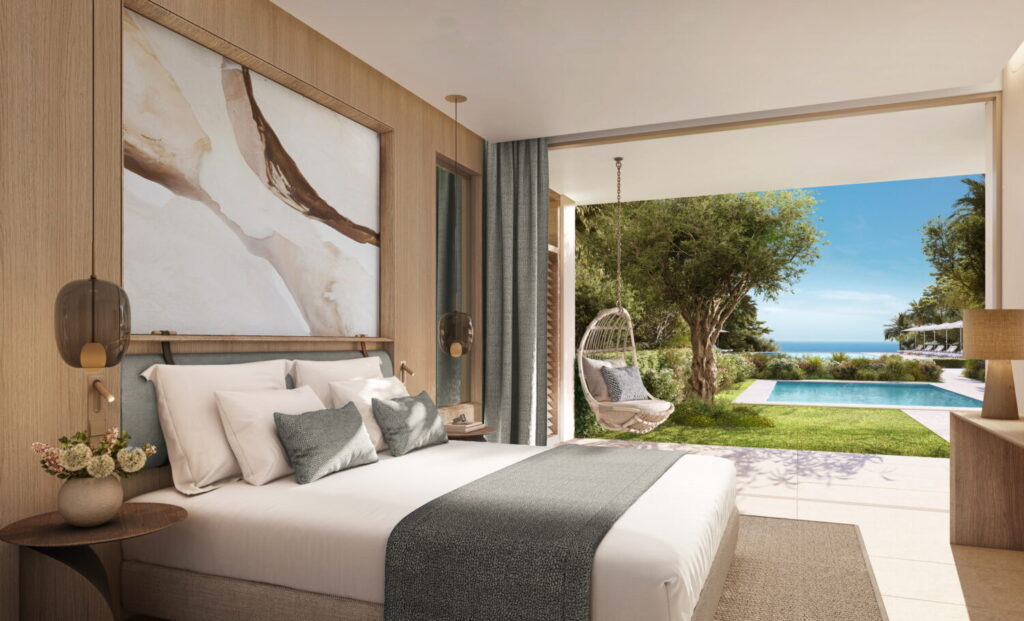 Deluxe Three Bedroom Suite Private Pool Schlafzimmer
