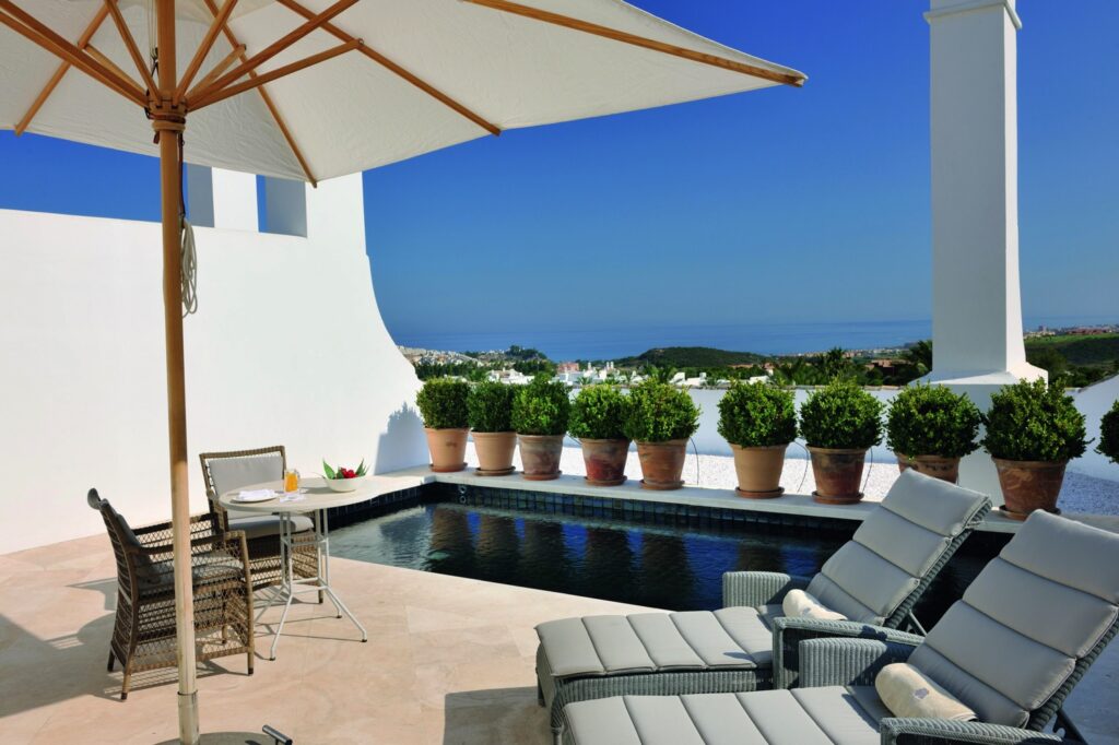 Pool Suite Terrasse und Pool