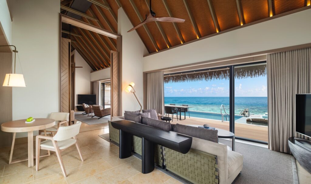 Grand Overwater Villa Wohnzimmer