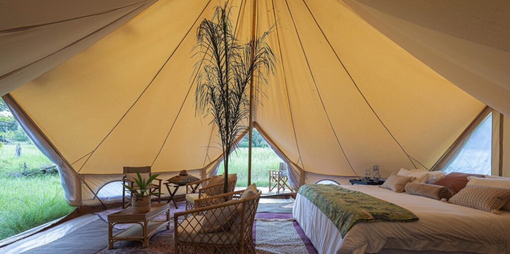 Zelt Wohn- und Schlafbereich